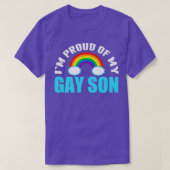 私の誇りを持ったゲイ息子のLGBQママまたはパパのIM Tシャツ (デザイン正面)