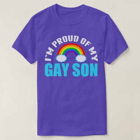 私の誇りを持ったゲイ息子のLGBQママまたはパパのIM Tシャツ (デザイン正面)