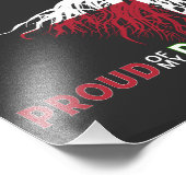 私の誇りを持ったドミニカ共和国のルーツのヒスパニック彼 フォトプリント            (角)