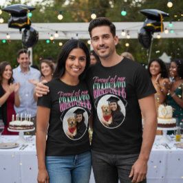 私の誇りを持った大学院のカスタム写真チーズクローム Tシャツ