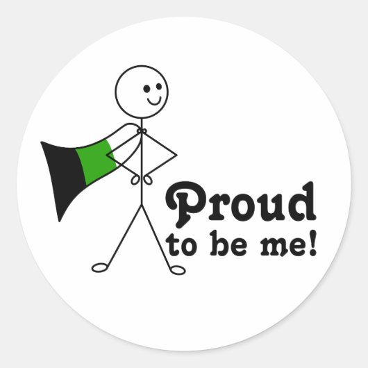 私の誇りを持った好中球プライドの旗のすごい英雄 ラウンドシール (正面)