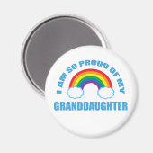 私の誇りを持った孫の虹の祖父母の マグネット (正面/裏面)