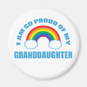 私の誇りを持った孫の虹の祖父母の マグネット (正面)