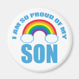 私の誇りを持った息子レインボーゲイプライドの親 マグネット