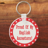 私の誇りを持った英語の祖先について キーホルダー (正面)