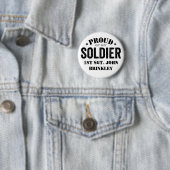 私の誇りを持った陸軍兵士の名前 缶バッジ (インサイチュ)