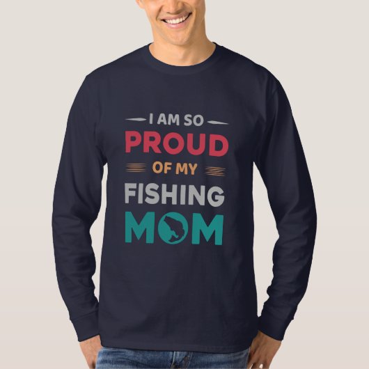 私の誇りを持った魚釣り Tシャツ (正面)