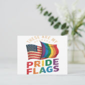 私の誇り LGBTQ+プライドフラッグ アメリカ国旗 招待状 (スタンド正面)