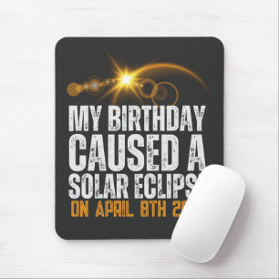 私の誕生日が皆既食を起こ太陽のしたおもしろい マウスパッド
