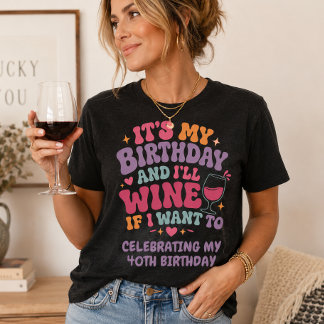 私の誕生日だもの、飲みたい時に飲むわ トライブレンドTシャツ