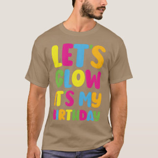 私の誕生日だよ、光らせて!80年代 誕生日パーティー フレンド Tシャツ