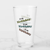 私の誕生日だ タンブラーグラス (裏面)