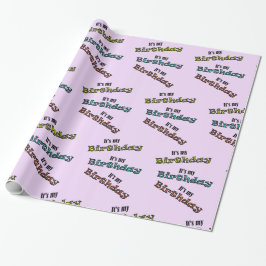 私の誕生日だ ラッピングペーパー