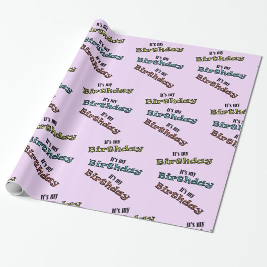 私の誕生日だ ラッピングペーパー (アンロールド)
