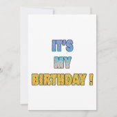 私の誕生日だ 招待状 (正面)