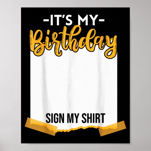 私の誕生日です サイン 私の楽しい誕生日  (正面)