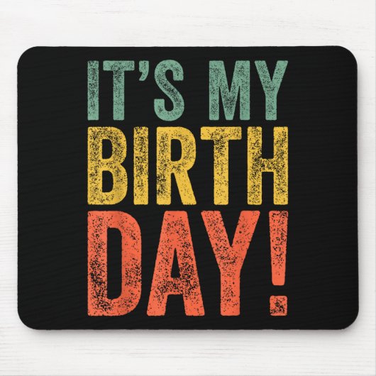 私の誕生日です マウスパッド (正面)
