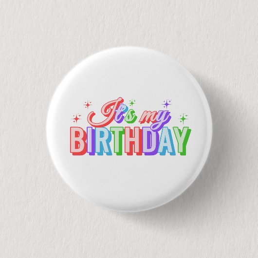 私の誕生日です 缶バッジ (正面)