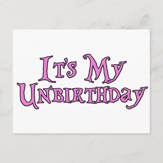 私の誕生日ではない ポストカード (正面)