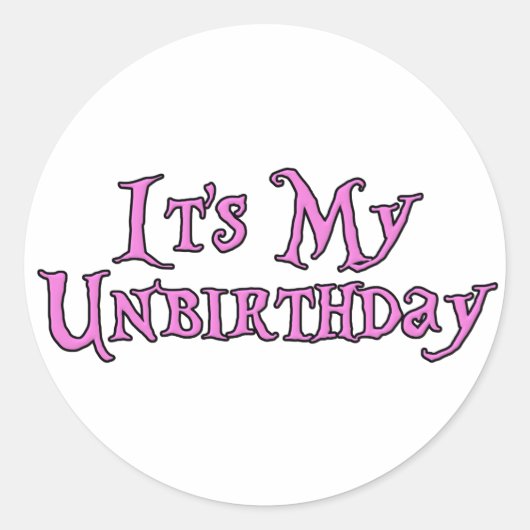 私の誕生日ではない ラウンドシール (正面)