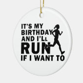 私の誕生日で走すもし。 セラミックオーナメント (左)