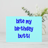 私の誕生日のお尻をかんで下さい! カード (スタンド正面)