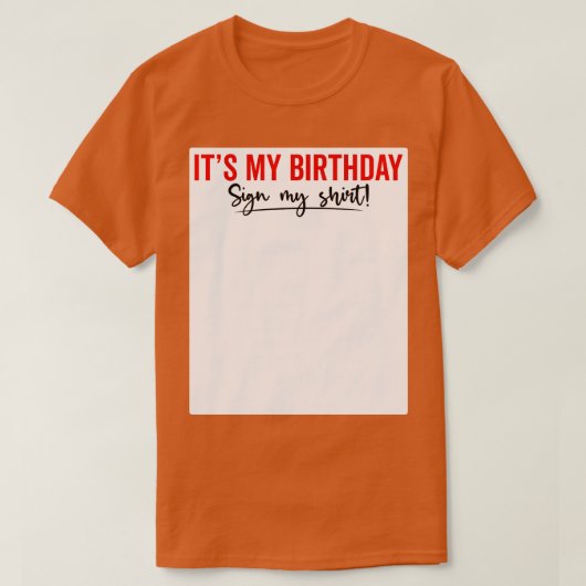 私の誕生日のサイン私のシャツおもしろい1 Tシャツ (デザイン正面)