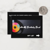 私の誕生日のブラ ノートカード (正面/裏面インサイチュ)