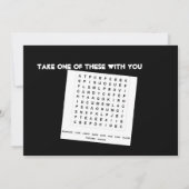 私の誕生日のブラ 招待状 (裏面)