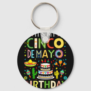 私の誕生日はシンコデマヨパーティー キーホルダー