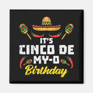 私の誕生日はシンセデマヨ メキシコ生まれのパーティー マグネット