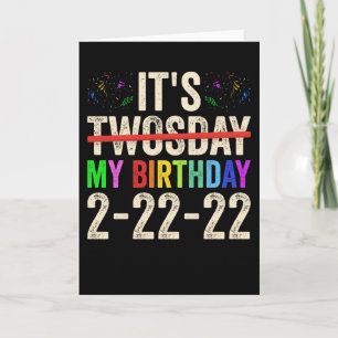 私の誕生日は2022年2月22日(火)! カード