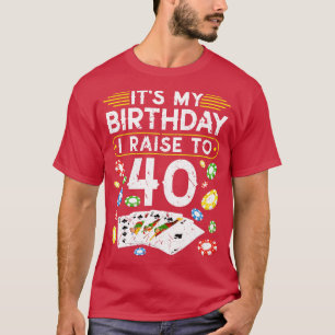 私の誕生日は40トランプのポーカー Tシャツ