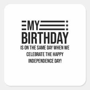 私の誕生日は7月4日 スクエアシール