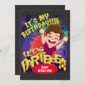 私の誕生日よ – さあ来よう！招待 招待状 (正面/裏面)