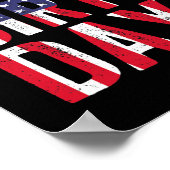 私の誕生日アメリカ国旗の誕生日 ポスター (角)