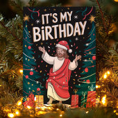 私の誕生日イエスおもしろい・クリスマス シーズンカード