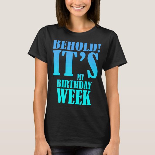 私の誕生日ウィーク誕生日家族パーティー Tシャツ (正面)