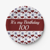 私の誕生日カスタム誕生会だ ペーパープレート (正面)