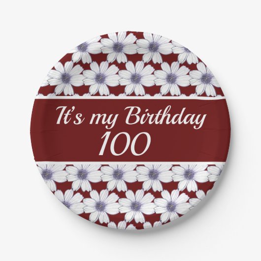 私の誕生日カスタム誕生会だ ペーパープレート (正面)