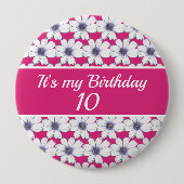 私の誕生日カスタム誕生日 缶バッジ (正面)