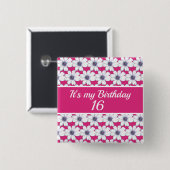 私の誕生日カスタム誕生日 缶バッジ (正面&裏面)