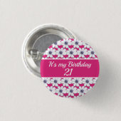 私の誕生日カスタム誕生日 缶バッジ (正面&裏面)