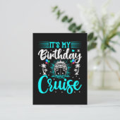 私の誕生日クルーズ - クルーズバケーション誕生日 ポストカード (スタンド正面)
