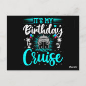 私の誕生日クルーズ - クルーズバケーション誕生日 ポストカード (裏面)