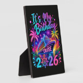 私の誕生日クルーズ 2026 フォトプラーク (側面)