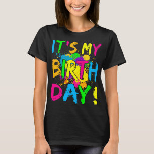 私の誕生日グローパーティー80sの衣装 tシャツ