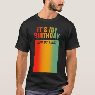 私の誕生日サインおもしろい誕生日 Tシャツ