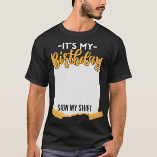 私の誕生日サインおもしろい誕生日T-Sh Tシャツ