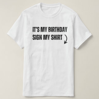 私の誕生日サインのシャツおもしろいクール誕生日 Tシャツ